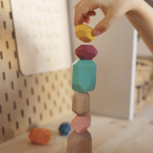 Drewniane centrum edukacyjne 6w1 Tooky Toy - Pudełko Montessori - 003