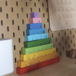 Drewniane centrum edukacyjne 6w1 Tooky Toy - Pudełko Montessori - 010