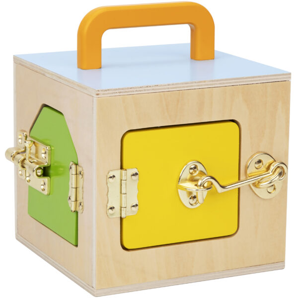 Drewniane centrum edukacyjne 6w1 Tooky Toy - Pudełko Montessori - 013