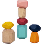 Drewniane centrum edukacyjne 6w1 Tooky Toy - Pudełko Montessori - 014