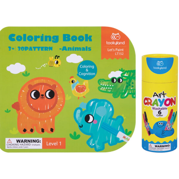 Drewniane centrum edukacyjne 6w1 Tooky Toy - Pudełko Montessori - 016