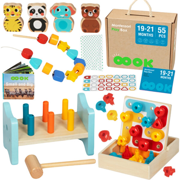 Zestaw edukacyjny Montessori Box 7w1 dla dzieci - Tooky Toy