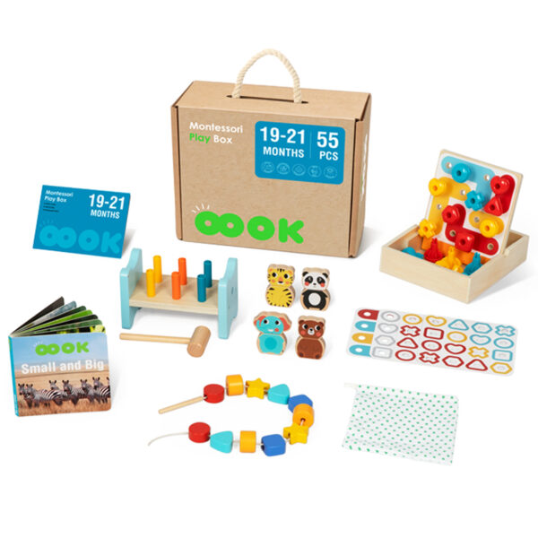 Zestaw edukacyjny Montessori Box 7w1 dla dzieci - Tooky Toy - 009