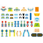 Przybijanka korkowa Roboty zestaw Montessori - Viga Toys 45 el. - 010
