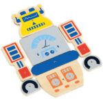 Przybijanka korkowa Roboty zestaw Montessori - Viga Toys 45 el. - 012