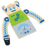 Przybijanka korkowa Roboty zestaw Montessori - Viga Toys 45 el. - 013
