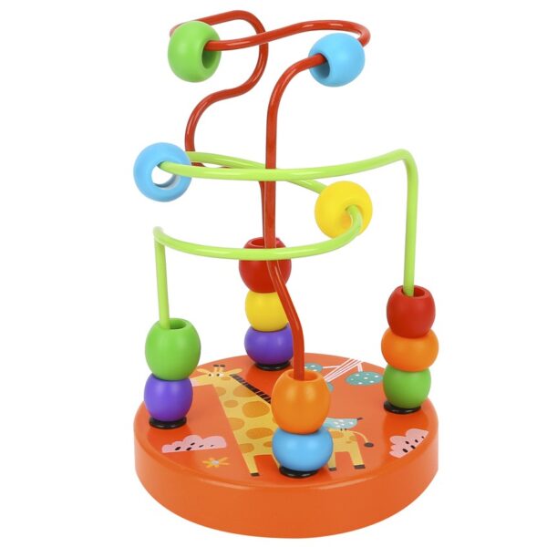 Drewniana przeplatanka edukacyjna labirynt 3D - Tooky Toy - 006
