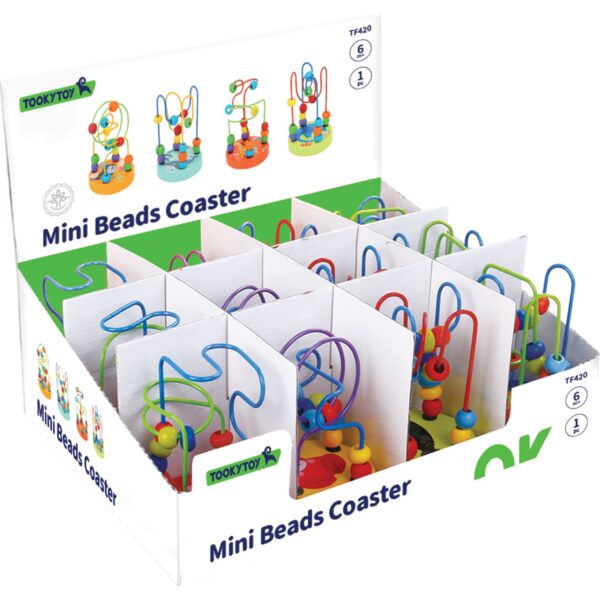 Drewniana przeplatanka edukacyjna labirynt 3D - Tooky Toy - 007
