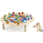 Drewniana gra łowienie rybek na magnes FSC - Viga Toys - 010