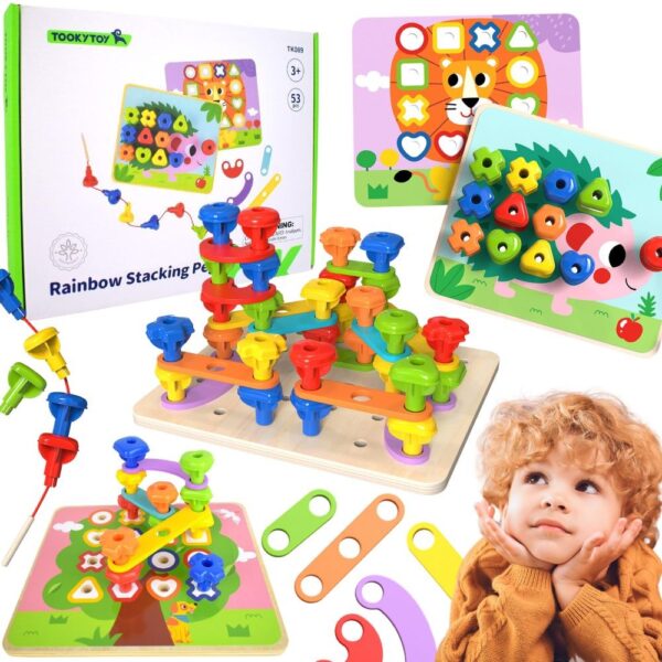 export Edukacyjna Wkrętarka Mozaika Śrubki i Kształty Tooky Toy STEM