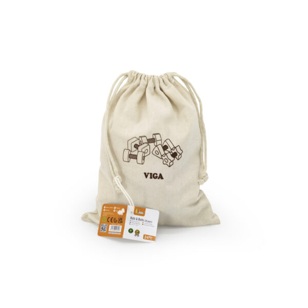 VIGA Nakrętki i Śrubki Dopasuj i Zakręcaj Zabawka Zręcznościowa - 006