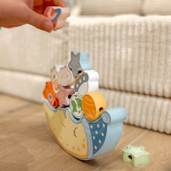 Śpiący Księżyc Gra Balansująca 2w1 Drewniana 3+ - TOOKY TOY - 003