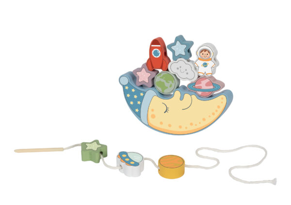 Śpiący Księżyc Gra Balansująca 2w1 Drewniana 3+ - TOOKY TOY - 011