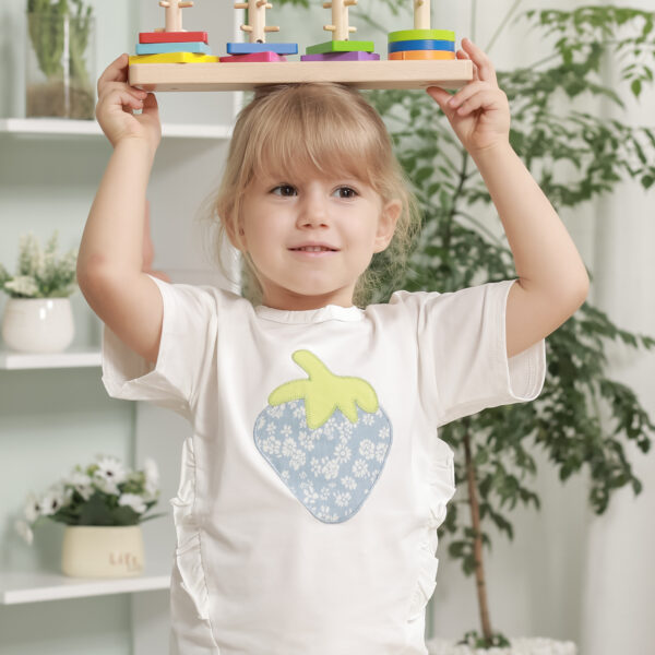 VIGA Drewniane klocki z sorterem kształtów Montessori - 006