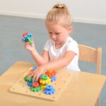 Drewniane Koła Zębate - Kreatywna Gra Logiczna i Mechaniczna Masterkidz - 004