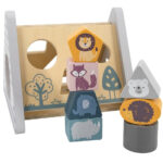 Drewniana Wieża Balansująca PolarB Viga – Sorter Kształtów Montessori - 008