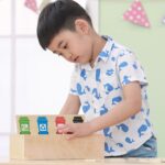 VIGA Układanka Gra edukacyjna drewniana do nauki sortowania śmieci - 002