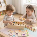 Multiedukacyjny Sorter Drewniany Viga – Pierwsza Gra w Porządkowanie Świata - 008
