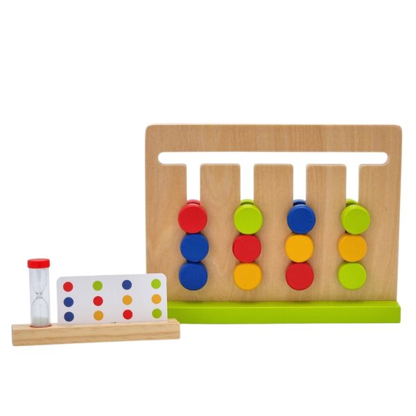 Gra logiczna układanka na czas kolory 30 wzorów - Tooky Toy - 005