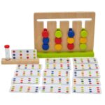 Gra logiczna układanka na czas kolory 30 wzorów - Tooky Toy - 006
