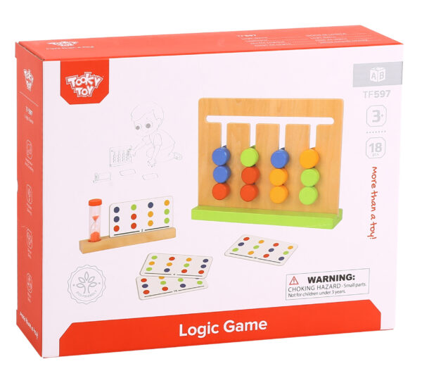 Gra logiczna układanka na czas kolory 30 wzorów - Tooky Toy - 007