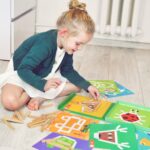 Magnetyczna gra logiczna układanka 3D klocki edukacyjne 49 el. - Tooky Toy - 002