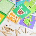Magnetyczna gra logiczna układanka 3D klocki edukacyjne 49 el. - Tooky Toy - 005