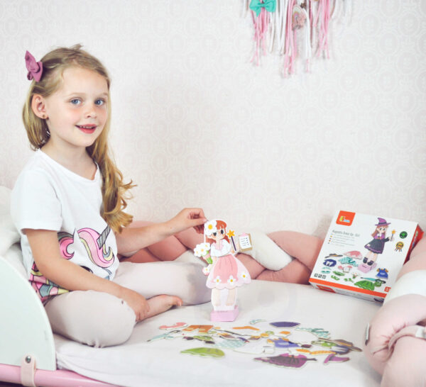 Magnetyczna Ubieranka dla Dzieci Drewniane Puzzle Kreatywne Viga - 002