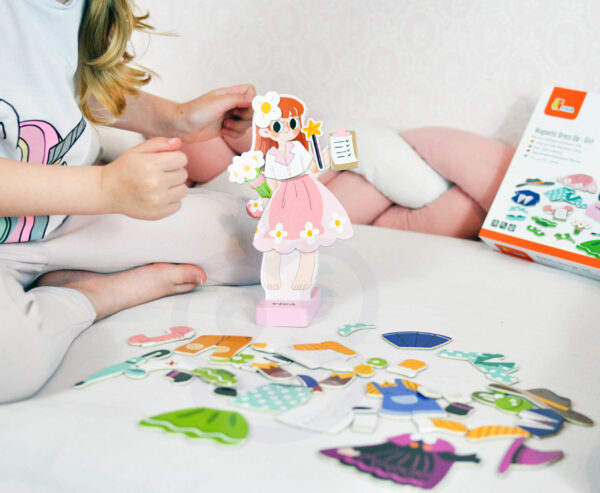 Magnetyczna Ubieranka dla Dzieci Drewniane Puzzle Kreatywne Viga - 003
