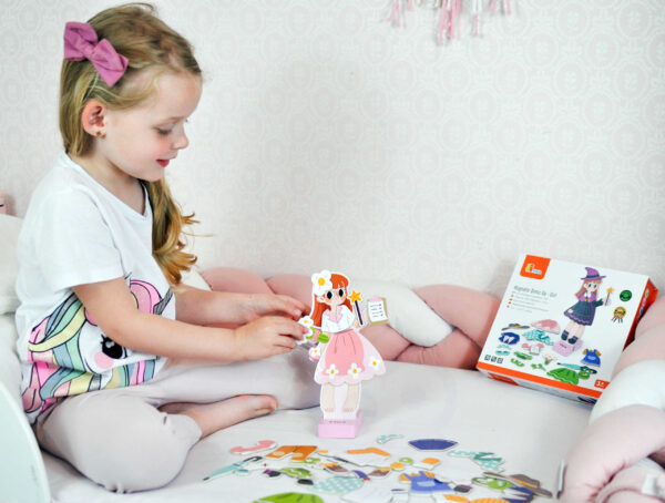 Magnetyczna Ubieranka dla Dzieci Drewniane Puzzle Kreatywne Viga - 006
