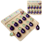 MASTERKIDZ Tablica Edukacyjna Bakłażan Nauka Liczb Montessori - 001