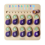 MASTERKIDZ Tablica Edukacyjna Bakłażan Nauka Liczb Montessori - 002