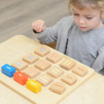 Multiedukacyjny Sorter Drewniany Masterkidz – Tablica Kognitywna STEM 3+ - 004
