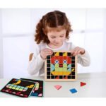 Układanka Geometryczna Montessori Mozaika Kolory Tooky Toy - 009