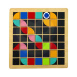 Układanka Geometryczna Montessori Mozaika Kolory Tooky Toy - 010