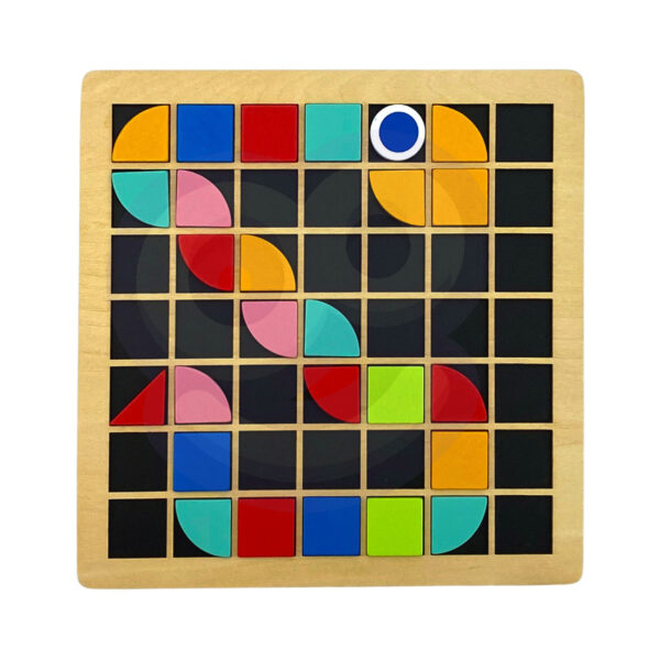 Układanka Geometryczna Montessori Mozaika Kolory Tooky Toy - 010