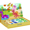 Dinozaury Puzzle Magnetyczne w Pudełku Kreatywny Zestaw Tooky Toy - 001