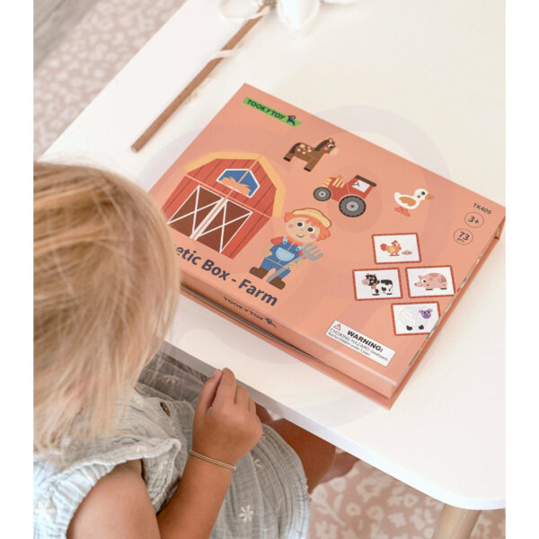 Puzzle Magnetyczne Farma dla Dzieci 3+ 73 Elementy - TOOKY TOY - 006