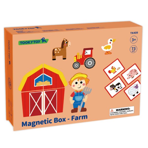 Puzzle Magnetyczne Farma dla Dzieci 3+ 73 Elementy - TOOKY TOY - 009