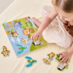 VIGA Puzzle Dźwiękowe Dopasuj Zwierzęta Egzotyczne - 005
