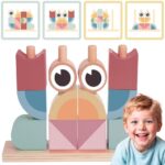 Drewniany Krab Montessori Tooky Toy - Układanka Edukacyjna Stosy - 001