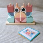 Drewniany Krab Montessori Tooky Toy - Układanka Edukacyjna Stosy - 003