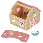 Drewniana farma sorter kształtów zwierzątka 13 el. 18m+ - WOOPIE GREEN - 008