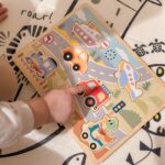 Drewniane Puzzle z Dźwiękiem Tooky Toy - Pierwsze Auta i Syreny - 001