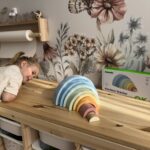 Pastelowa Drewniana Tęcza Tooky Toy - Kreatywne Klocki Montessori - 007