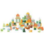 Klocki Drewniane 100 el Leśny Świat Edukacyjne Konstrukcje Classic World - 003