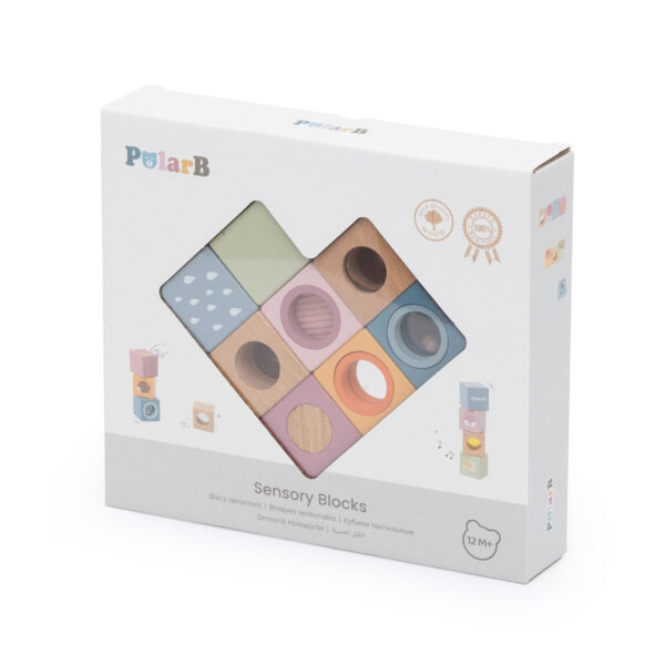 VIGA Drewniane Klocki Sensoryczne PolarB - 008