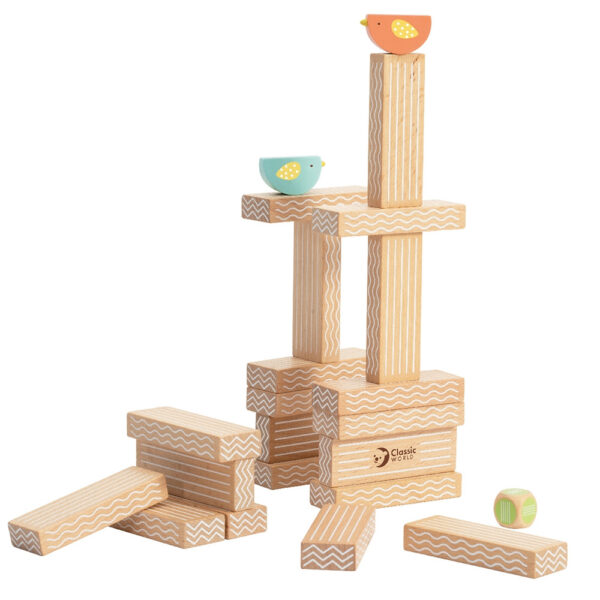 Zestaw Konstrukcyjny Kolorowe Ptaki 23 el Classic World Gra Logiczna - 006