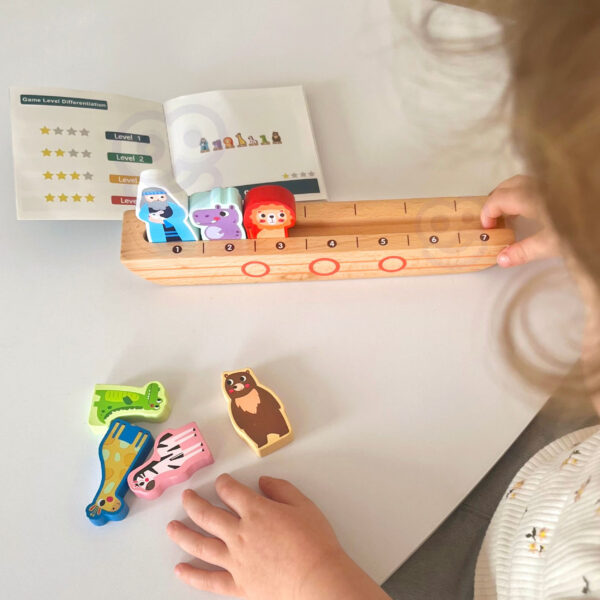 Logiczna układanka drewniana Arka Noego i zwierzęta - Tooky Toy - 005