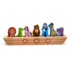 Logiczna układanka drewniana Arka Noego i zwierzęta - Tooky Toy - 008